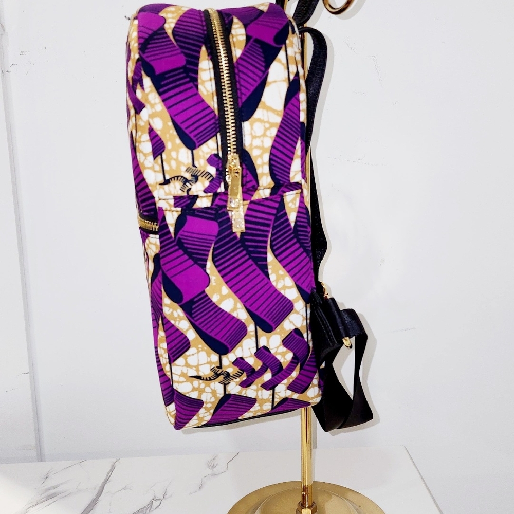 Purple and Gold Skeletal Hand Backpack